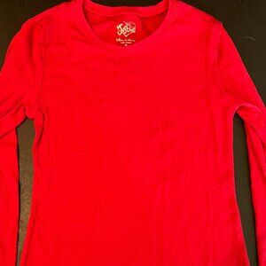 Justice, kids, red long sleeve tee, size 10